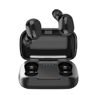                       IIVAAS True Mini Wireless Earbuds 20H Playtime Bluetooth for Men and Women Dual Mic Digital Display Black Ear pods                                              