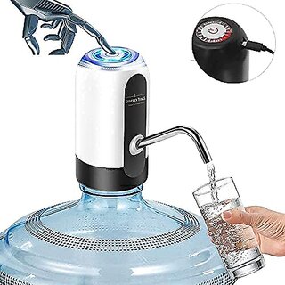 IIVAAS Automatic Wireless Water Can Dispenser Pump for 20 Litre Bottle Can with Silicone Pipe.