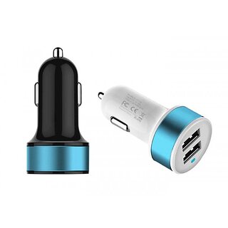                       love4ride USB Dual Car Charger (Multi color)                                              