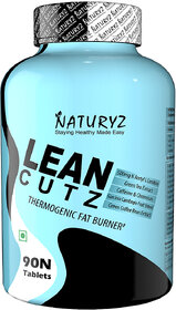 NATURYZ Lean cutz Thermogenic Fat Burner with Carnitine  7 Extracts for Men-Women (90 Tablets)