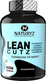 NATURYZ Lean cutz Thermogenic Fat Burner with Carnitine  7 Extracts for Men-Women (90 Tablets)