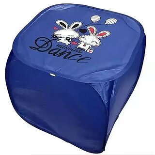                       Winner Blue Nylon Foldable Laundry Basket 45 X 45 Cm Sqlb022-01                                              