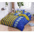 BLACK BEE  Purple horizontal lines bedsheet double bedsheet with 2 Pillow Covers (208 X 213 cm)(BS6-05)