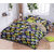BLACK BEE  White  yellow flowers print 
double bedsheet with 2 Pillow Covers (208 X 213 cm)(BS6-06)
