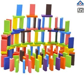 THRIFTKART-51PCS ,Colors Wooden Standard Competition Domino Children Early Educational Toys