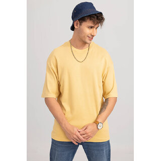 Exclusive Men Code Yellow Mustard Oversized T-shirt for Men 2025 at ShopCircuit | ONDC