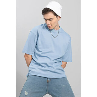 Best Men Code Yellow Sky Blue Oversized T-shirt for Men 2025 at ShopCircuit | ONDC