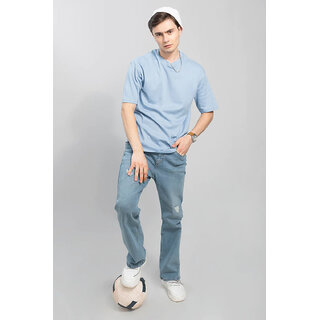 Best Men Code Yellow Sky Blue Oversized T-shirt for Men 2025 at ShopCircuit | ONDC