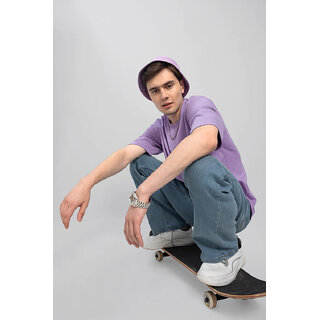 Modern Men Code Yellow Purple Oversized T-shirt for Men 2025 at ShopCircuit | ONDC