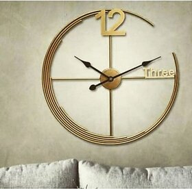 Amhomedecor Analog 81.3 cm X 20 cm Wall Clock (Multicolor, Without Glass, Standard)