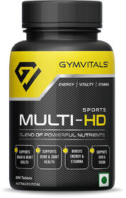 Gymvitals Sports Multi-HD, A Powerful One Daily Multivitamin with 9 Super Blends  45 Natural Ingredients to Boost Your