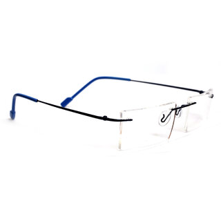                       Redex Rectangular Unisex Rimless Spectical Frame (JK120)                                              