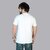 Kryptar Men's White Printed Round Neck T-Shirt
