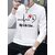 Kryptar Men's White Printed Round Neck T-Shirt