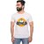Kryptar Men's White Printed Round Neck T-Shirt