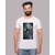 Kryptar Men's White Printed Round Neck T-Shirt