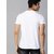 Kryptar Men's White Printed Round Neck T-Shirt