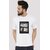 Kryptar Men's White Printed Round Neck T-Shirt