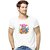 Kryptar Couple White Graphic Print Round Neck T-Shirt Pack of 2