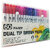60 Color Dual Tip Brush Marker Pens, Fineliners Art Markers and Highlighters  (Set of 60, Multicolor)