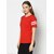 MARVENT Womens Red Round Neck T-Shirt