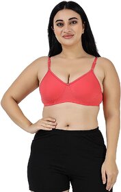 Rose Women's Cotton Rich Non-Padded cloviaa Non-Wired Bra with Double Layered Cups