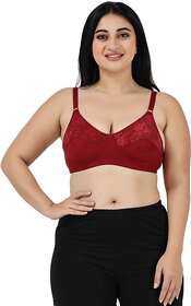 Women Full Coverage Non Padded Bra(Maroon)