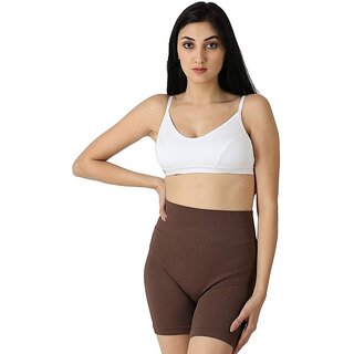                       White Women's Cotton Non-Padded Underwire Full Coverage Bra                                              