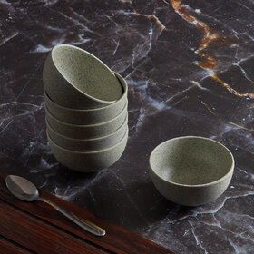 Red Butler Bamboo Fibre Dinner bowl - a set of 6 pieces  4-inch bowl featuring a stonewash design