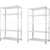 Spacious CRC Sheet 5 Shelf Multipurpose powder coating Rack ,122477 (White) Luggage Rack 20 Gauge shelves & 14 Gauge Angle Luggage Rack Pack of 2 Luggage Rack