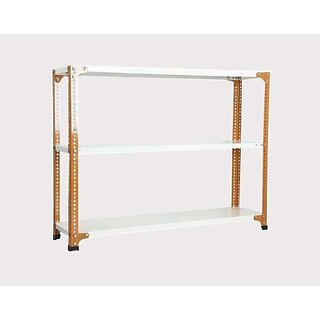                       Spacious Heavy Duty slotted Angle rack (Powder Coating) with Extra Fine Finishing (light Orange Cream colour)LUGGAGE RACK Dimension: 18X36X47 3 Shv (Color Orange angle ivoy shv ) Luggage Rack Luggage Rack                                              