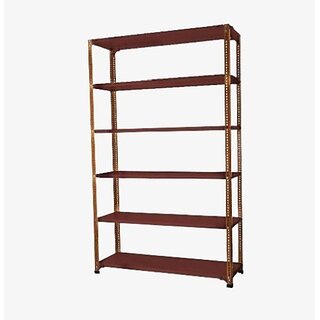                       Spacious Heavy-duty power Coating Rack size12X24X60 6 shv...Darkchocolate color Luggage Rack                                              