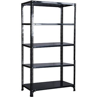 Spacious 5 Shelf Multipurpose Slotted Angle Rack ,143247 Dagrey) Luggage Rack Luggage Rack