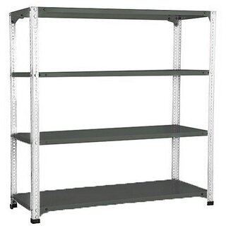                       Spacious 4 Storage Shelves for Cloth & Shoes , 12x24x47' Inch. Luggage Rack                                              