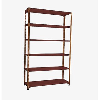                       Spacious Heavy-duty power Coating Rack size18X36X77 6 shv...Darkchocolate color Luggage Rack                                              