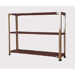                       Spacious Heavy-duty power Coating Rack size18X36X61 3 shv...Darkchocolate color Luggage Rack                                              