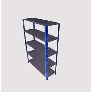                       Spacious Heavy Duty Luggage Rack with Extra weight capacity in per shelves 20gauge shv 14gauge Angle Dimension 15X36X78 5shv (Color Blue angle grey shv ). Luggage Rack                                              