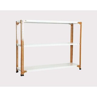                       Spacious Heavy Duty slotted Angle rack (Powder Coating) with Extra Fine Finishing (light Orange Cream colour)LUGGAGE RACK Dimension: 18X36X37 3 Shv (Color Orange angle ivoy shv ) Luggage Rack Luggage Rack                                              