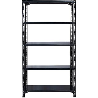                       Spacious CRC Sheet 5 Shelf Slotted Angle Rack, Luggage Rack                                              