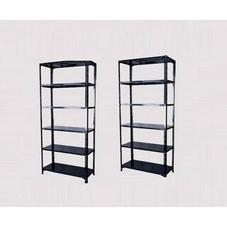                       Spacious Heavy-duty power Coating Rack size12X36X79 6 shv...Fullgrey pack of 1 Luggage Rack                                              