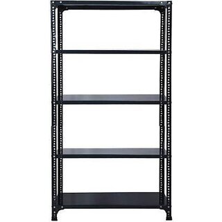                       Spacious CRC Sheet 5 Shelf Slotted Angle Rack, Luggage Rack                                              