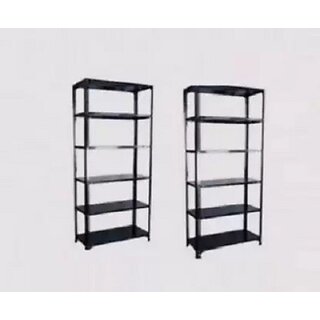                       Spacious Heavy-Duty Rack with DA Panted colour Dimension size183688..6shv set of 2. Luggage Rack                                              