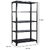 Spacious CRC Sheet 5 Shelf Multipurpose Slotted Angle Rack , 123378(Grey) Luggage Rack Luggage Rack