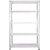 Spacious CRC Sheet 5 Shelf Multipurpose powder coating Rack ,122436 (White) Luggage Rack 20 Gauge shelves & 14 Gauge Angle Luggage Rack Luggage Rack