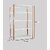 Spacious Heavy Duty slotted Angle rack (Powder Coating) with Extra Fine Finishing (light Orange Cream colour)LUGGAGE RACK Dimension: 15X36X79 5 Shv (Color Orange angle ivoy shv ) Luggage Rack Luggage Rack