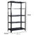 Spacious 5 Shelf Multipurpose Slotted Angle Rack , 123360 (Grey) Luggage Rack Pack of 2 Luggage Rack