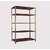 Spacious Heavy-duty power Coating Rack size12X36X71 5 shv...Darkchocolate color Luggage Rack