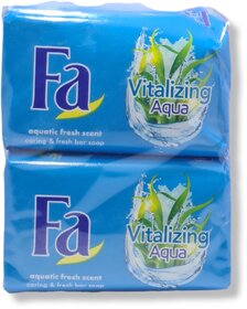 Fa Soap Vitalising Aqua aquatic fresh scent 175g (Pack of 6)