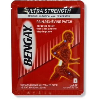 Bengay ULTRA STRENGTH PAIN RELIEVING 1 LARGE PATCH Plaster  Patch
