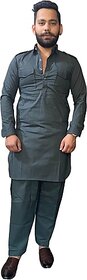 Preen Men Pathani Suit Set Pure Cotton